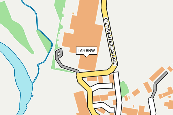 LA9 6NW map - OS OpenMap – Local (Ordnance Survey) LA9 6NW map - OS OpenMap – Local (Ordnance Survey)