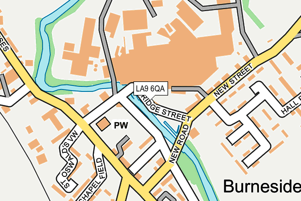 LA9 6QA map - OS OpenMap – Local (Ordnance Survey) LA9 6QA map - OS OpenMap – Local (Ordnance Survey)