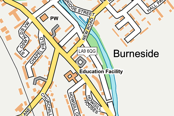 LA9 6QG map - OS OpenMap – Local (Ordnance Survey) LA9 6QG map - OS OpenMap – Local (Ordnance Survey)