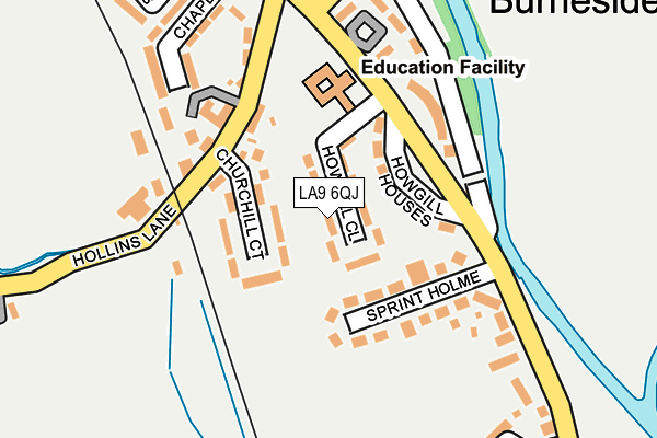LA9 6QJ map - OS OpenMap – Local (Ordnance Survey) LA9 6QJ map - OS OpenMap – Local (Ordnance Survey)