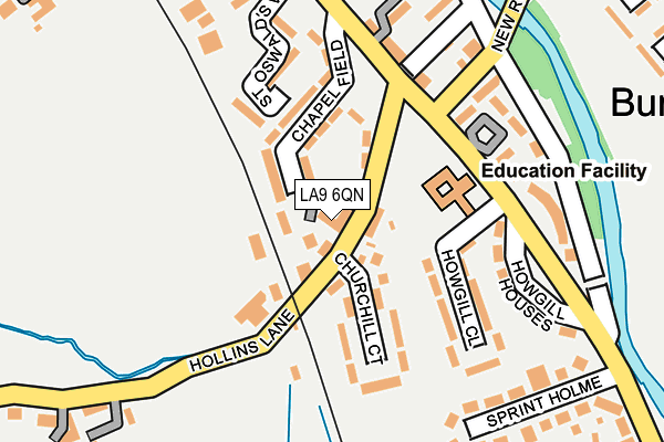 LA9 6QN map - OS OpenMap – Local (Ordnance Survey) LA9 6QN map - OS OpenMap – Local (Ordnance Survey)