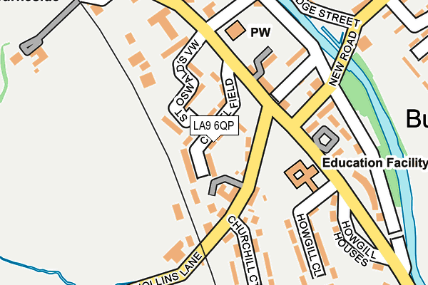 LA9 6QP map - OS OpenMap – Local (Ordnance Survey) LA9 6QP map - OS OpenMap – Local (Ordnance Survey)