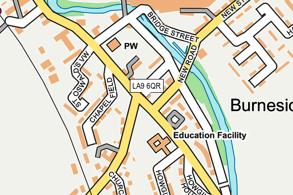 LA9 6QR map - OS OpenMap – Local (Ordnance Survey) LA9 6QR map - OS OpenMap – Local (Ordnance Survey)
