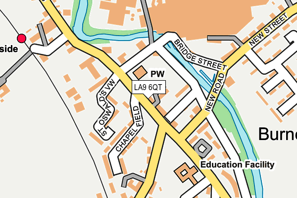 LA9 6QT map - OS OpenMap – Local (Ordnance Survey) LA9 6QT map - OS OpenMap – Local (Ordnance Survey)