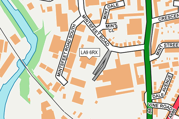 LA9 6RX map - OS OpenMap – Local (Ordnance Survey) LA9 6RX map - OS OpenMap – Local (Ordnance Survey)
