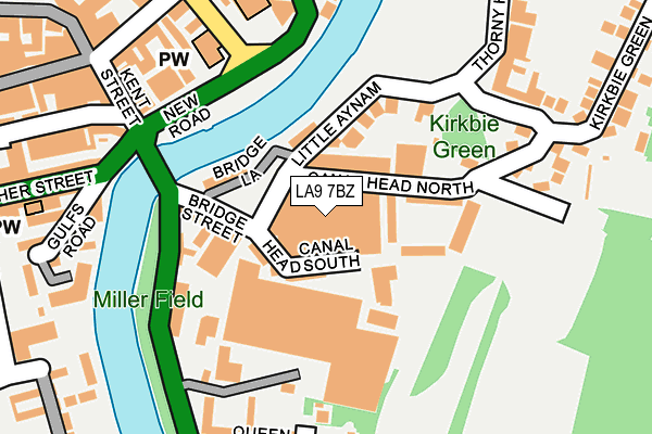 LA9 7BZ map - OS OpenMap – Local (Ordnance Survey) LA9 7BZ map - OS OpenMap – Local (Ordnance Survey)
