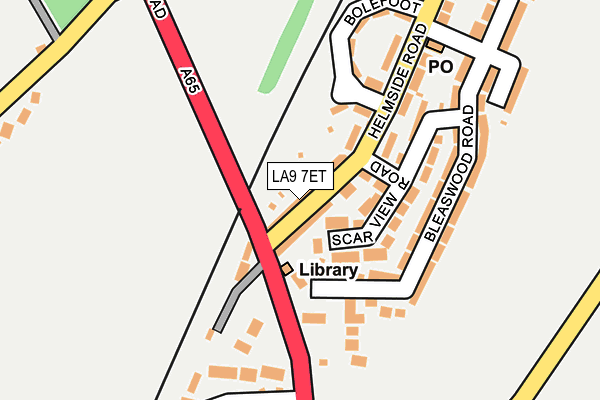 LA9 7ET map - OS OpenMap – Local (Ordnance Survey) LA9 7ET map - OS OpenMap – Local (Ordnance Survey)