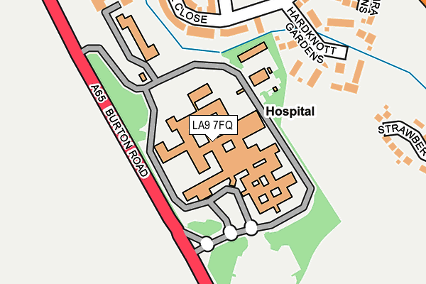 LA9 7FQ map - OS OpenMap – Local (Ordnance Survey) LA9 7FQ map - OS OpenMap – Local (Ordnance Survey)
