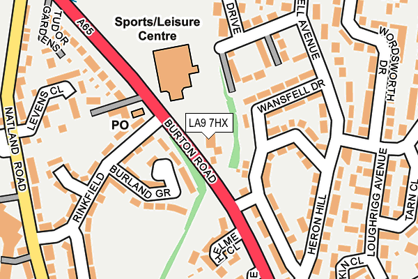 LA9 7HX map - OS OpenMap – Local (Ordnance Survey) LA9 7HX map - OS OpenMap – Local (Ordnance Survey)