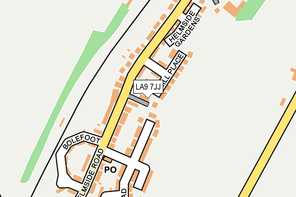 LA9 7JJ map - OS OpenMap – Local (Ordnance Survey) LA9 7JJ map - OS OpenMap – Local (Ordnance Survey)