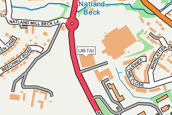 LA9 7JU map - OS OpenMap – Local (Ordnance Survey) LA9 7JU map - OS OpenMap – Local (Ordnance Survey)