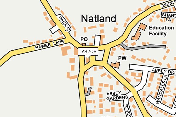 LA9 7QR map - OS OpenMap – Local (Ordnance Survey) LA9 7QR map - OS OpenMap – Local (Ordnance Survey)