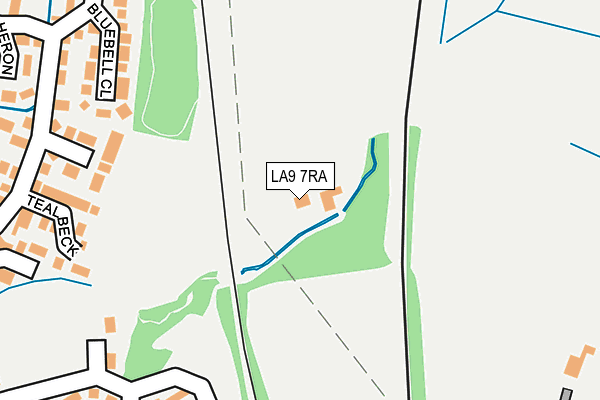 LA9 7RA map - OS OpenMap – Local (Ordnance Survey) LA9 7RA map - OS OpenMap – Local (Ordnance Survey)