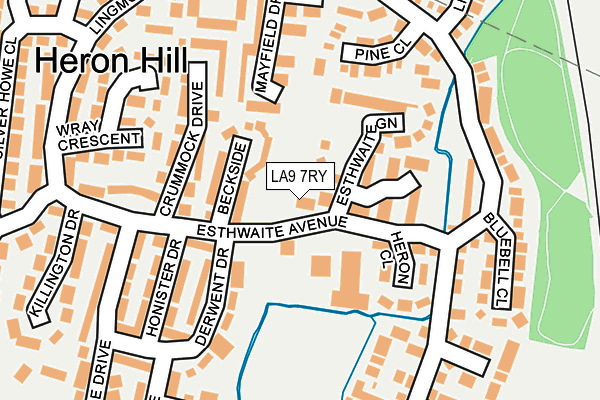 LA9 7RY map - OS OpenMap – Local (Ordnance Survey) LA9 7RY map - OS OpenMap – Local (Ordnance Survey)