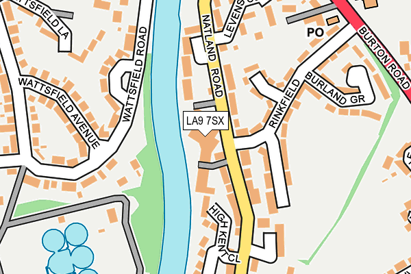 LA9 7SX map - OS OpenMap – Local (Ordnance Survey) LA9 7SX map - OS OpenMap – Local (Ordnance Survey)