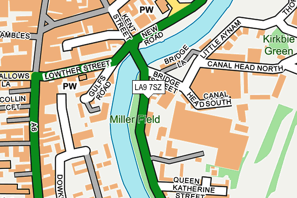 LA9 7SZ map - OS OpenMap – Local (Ordnance Survey) LA9 7SZ map - OS OpenMap – Local (Ordnance Survey)