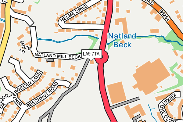LA9 7TA map - OS OpenMap – Local (Ordnance Survey) LA9 7TA map - OS OpenMap – Local (Ordnance Survey)