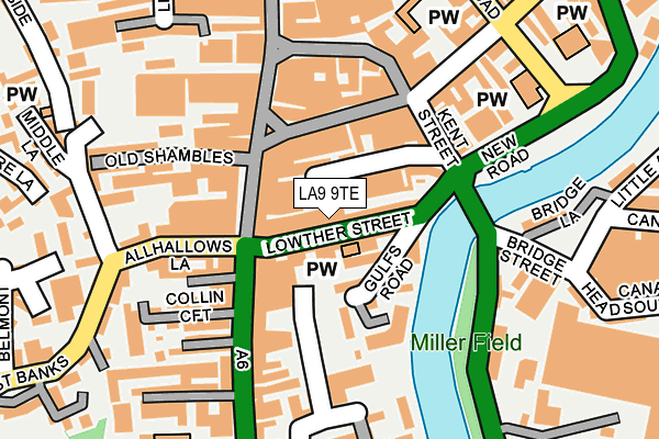 LA9 9TE map - OS OpenMap – Local (Ordnance Survey) LA9 9TE map - OS OpenMap – Local (Ordnance Survey)