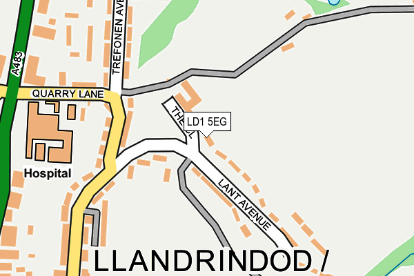 LD1 5EG map - OS OpenMap – Local (Ordnance Survey) LD1 5EG map - OS OpenMap – Local (Ordnance Survey)