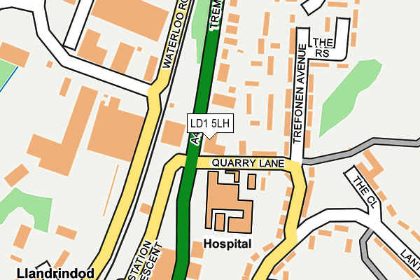LD1 5LH map - OS OpenMap – Local (Ordnance Survey) LD1 5LH map - OS OpenMap – Local (Ordnance Survey)