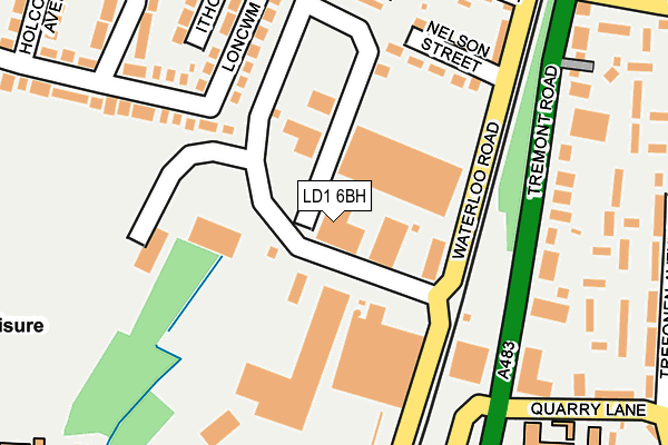 LD1 6BH map - OS OpenMap – Local (Ordnance Survey) LD1 6BH map - OS OpenMap – Local (Ordnance Survey)