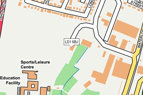 LD1 6BJ map - OS OpenMap – Local (Ordnance Survey) LD1 6BJ map - OS OpenMap – Local (Ordnance Survey)
