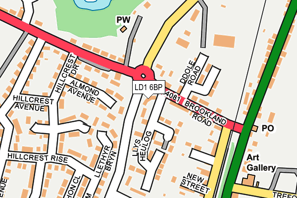 LD1 6BP map - OS OpenMap – Local (Ordnance Survey) LD1 6BP map - OS OpenMap – Local (Ordnance Survey)