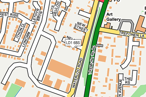 LD1 6BS map - OS OpenMap – Local (Ordnance Survey) LD1 6BS map - OS OpenMap – Local (Ordnance Survey)