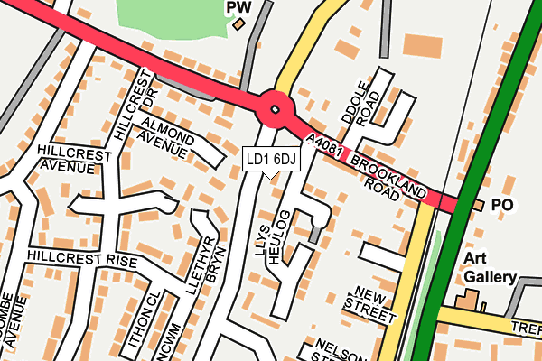 LD1 6DJ map - OS OpenMap – Local (Ordnance Survey) LD1 6DJ map - OS OpenMap – Local (Ordnance Survey)
