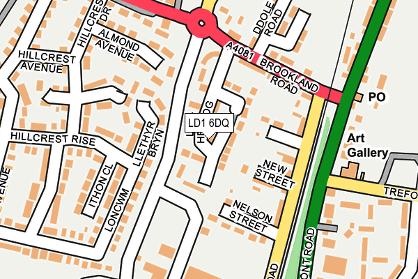 LD1 6DQ map - OS OpenMap – Local (Ordnance Survey) LD1 6DQ map - OS OpenMap – Local (Ordnance Survey)