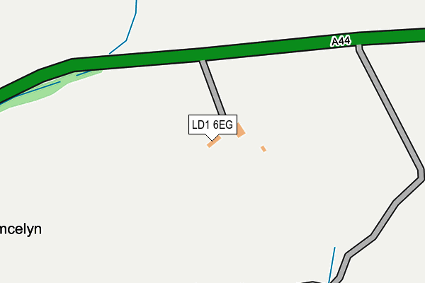 LD1 6EG map - OS OpenMap – Local (Ordnance Survey) LD1 6EG map - OS OpenMap – Local (Ordnance Survey)