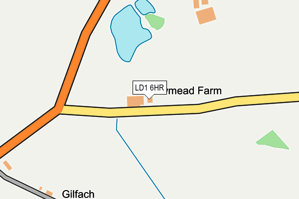 LD1 6HR map - OS OpenMap – Local (Ordnance Survey) LD1 6HR map - OS OpenMap – Local (Ordnance Survey)