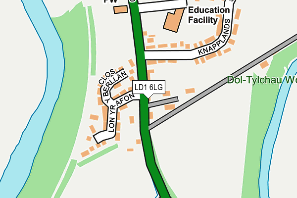 LD1 6LG map - OS OpenMap – Local (Ordnance Survey) LD1 6LG map - OS OpenMap – Local (Ordnance Survey)