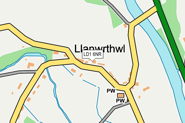 LD1 6NR map - OS OpenMap – Local (Ordnance Survey) LD1 6NR map - OS OpenMap – Local (Ordnance Survey)