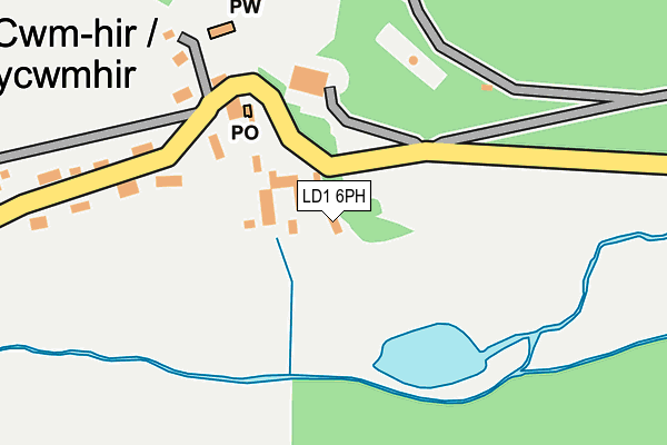 LD1 6PH map - OS OpenMap – Local (Ordnance Survey) LD1 6PH map - OS OpenMap – Local (Ordnance Survey)