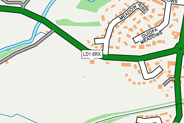 LD1 6RX map - OS OpenMap – Local (Ordnance Survey) LD1 6RX map - OS OpenMap – Local (Ordnance Survey)