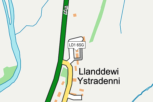 LD1 6SG map - OS OpenMap – Local (Ordnance Survey) LD1 6SG map - OS OpenMap – Local (Ordnance Survey)