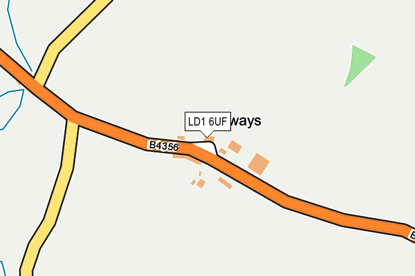 LD1 6UF map - OS OpenMap – Local (Ordnance Survey) LD1 6UF map - OS OpenMap – Local (Ordnance Survey)
