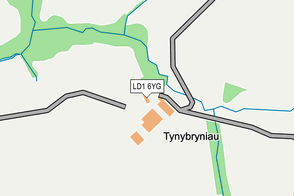 LD1 6YG map - OS OpenMap – Local (Ordnance Survey) LD1 6YG map - OS OpenMap – Local (Ordnance Survey)