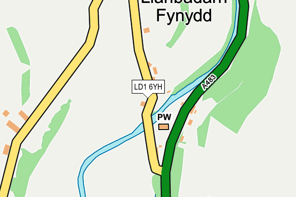 LD1 6YH map - OS OpenMap – Local (Ordnance Survey) LD1 6YH map - OS OpenMap – Local (Ordnance Survey)