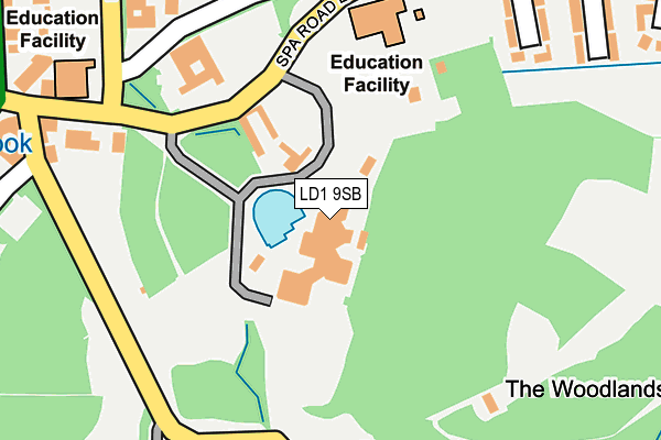 LD1 9SB map - OS OpenMap – Local (Ordnance Survey) LD1 9SB map - OS OpenMap – Local (Ordnance Survey)