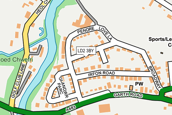 LD2 3BY map - OS OpenMap – Local (Ordnance Survey) LD2 3BY map - OS OpenMap – Local (Ordnance Survey)