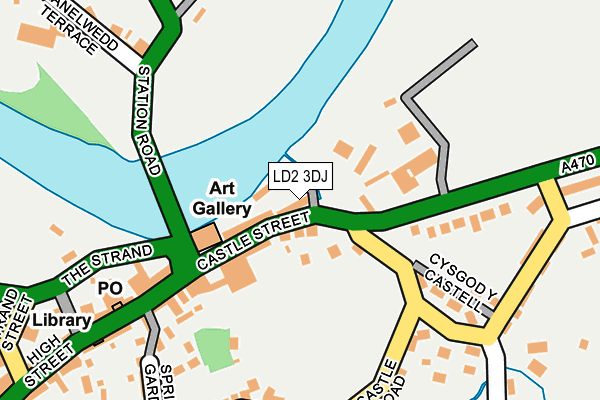 LD2 3DJ map - OS OpenMap – Local (Ordnance Survey) LD2 3DJ map - OS OpenMap – Local (Ordnance Survey)