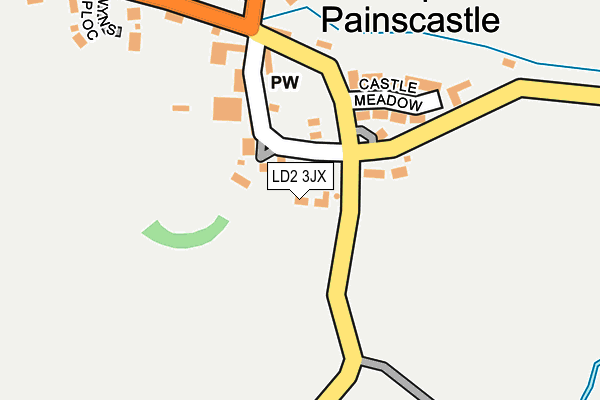 LD2 3JX map - OS OpenMap – Local (Ordnance Survey) LD2 3JX map - OS OpenMap – Local (Ordnance Survey)
