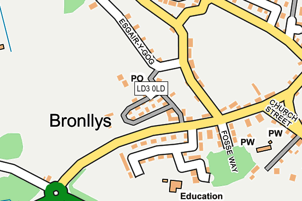 LD3 0LD map - OS OpenMap – Local (Ordnance Survey) LD3 0LD map - OS OpenMap – Local (Ordnance Survey)