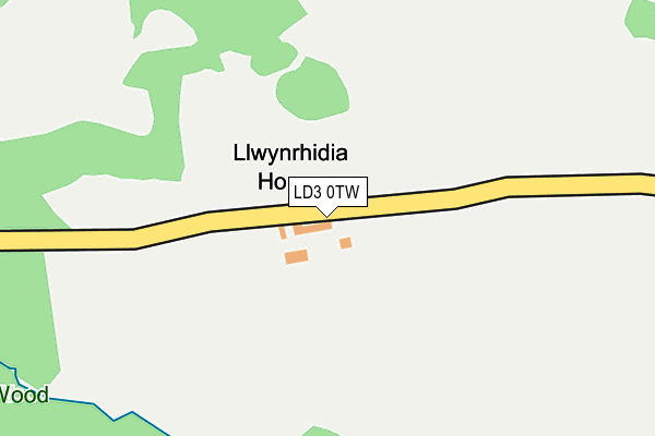 LD3 0TW map - OS OpenMap – Local (Ordnance Survey) LD3 0TW map - OS OpenMap – Local (Ordnance Survey)