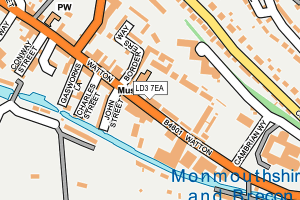 LD3 7EA map - OS OpenMap – Local (Ordnance Survey) LD3 7EA map - OS OpenMap – Local (Ordnance Survey)