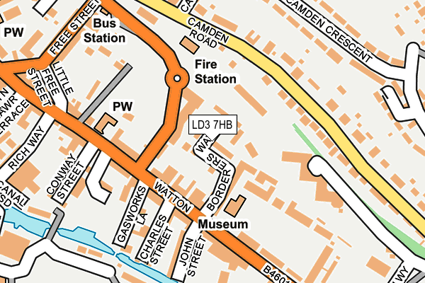 LD3 7HB map - OS OpenMap – Local (Ordnance Survey) LD3 7HB map - OS OpenMap – Local (Ordnance Survey)