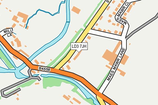 LD3 7JH map - OS OpenMap – Local (Ordnance Survey) LD3 7JH map - OS OpenMap – Local (Ordnance Survey)