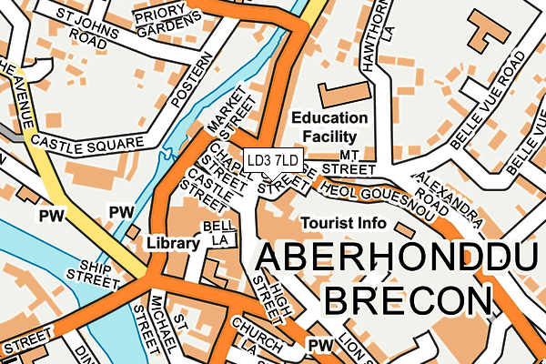 LD3 7LD map - OS OpenMap – Local (Ordnance Survey)